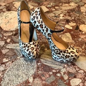 Calf Hair Mary Jane Pump